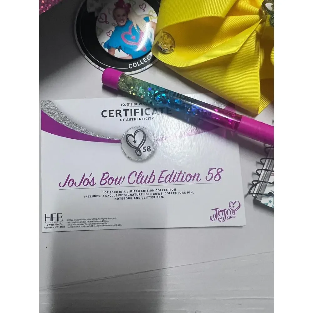 JOJO SIWA Bow Club BFF Collection Hair Bows Gift Set Limited Edition Plus MORE